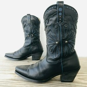 BLACK ARIAT WOMENS SIZE 9.5 SNIP TOE BOOTS